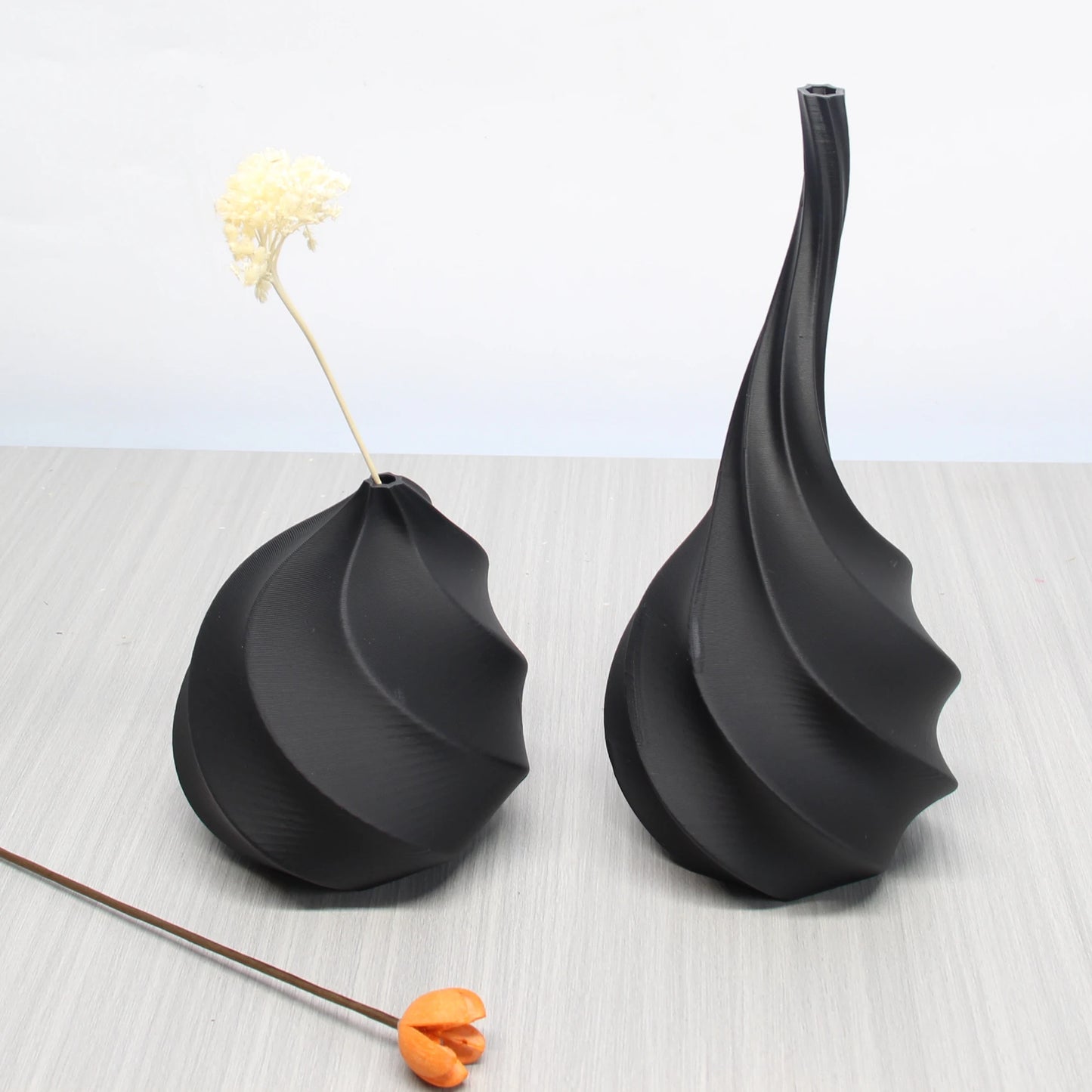 2-Piece Set of Threaded Art Vases, Bohemian Style Vases, Suitable for Living Room, Restaurant Tabletop Flower Vase, Office, Entrance Hall, Foyer, Decorative Vase Ornaments