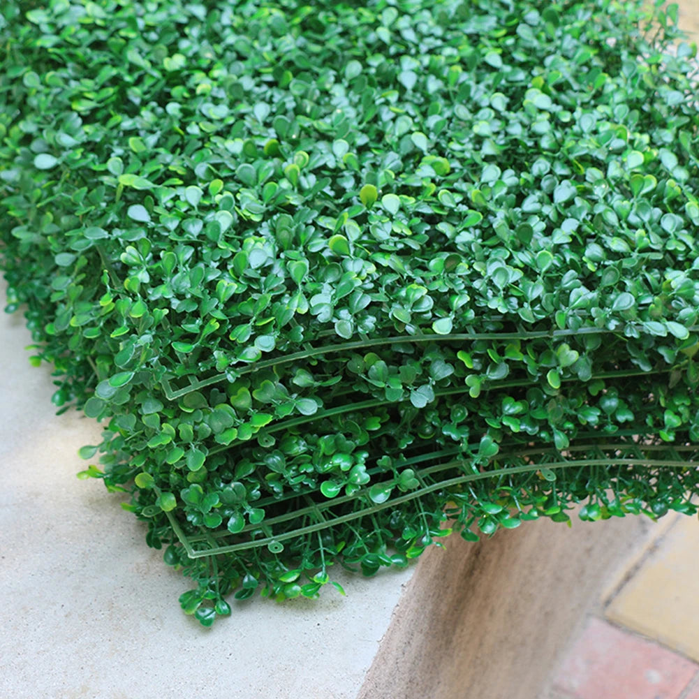 40x60cm Artificial Plant Walls Foliage Hedge Grass Mat Greenery Panels Fence Home Decor Fake Plants Garden Simulated Lawn