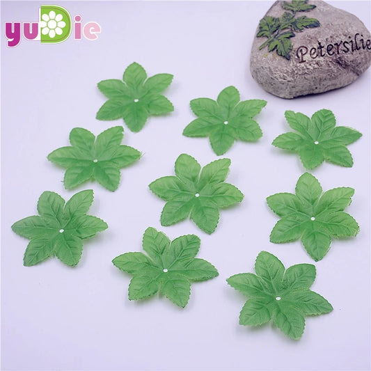 150Pcs Silk Green Artificial Leaves Fake Leaf for Home Decor Wedding Decoration DIY Wreath Artificial Plants Garland Accessories