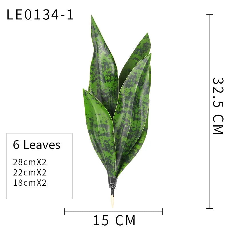 35CM Artificial Succulent Plants Tiger Orchid Indoor and Outdoor Aloe Vera Tropical Fake Leaves Room Desktop Party Home Decor