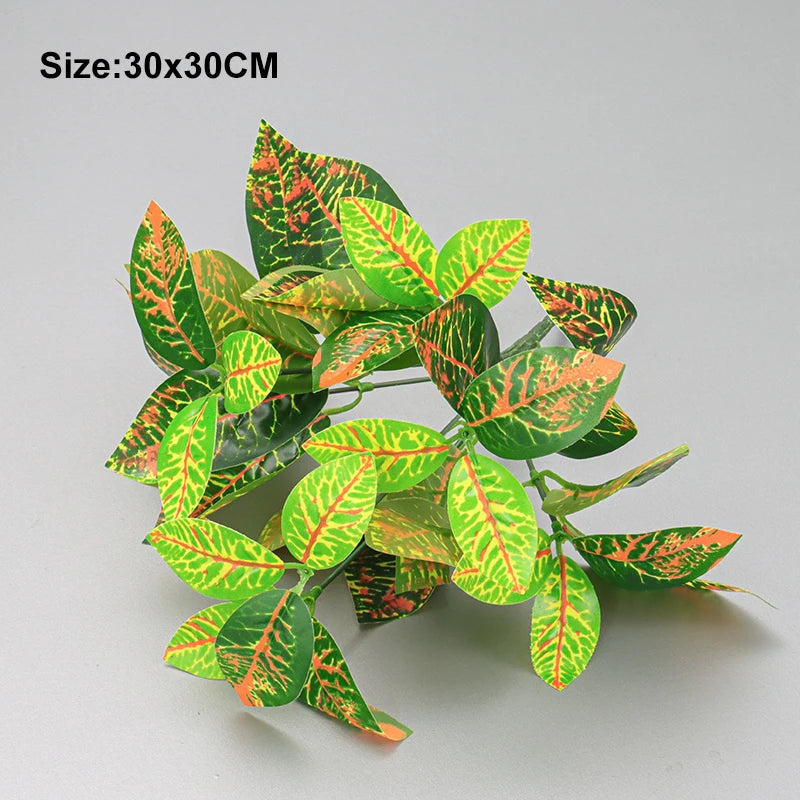 Artificial Fern plants wall decoration leaf accessories turtle back leaf Persian green plant wall accessories home decoration