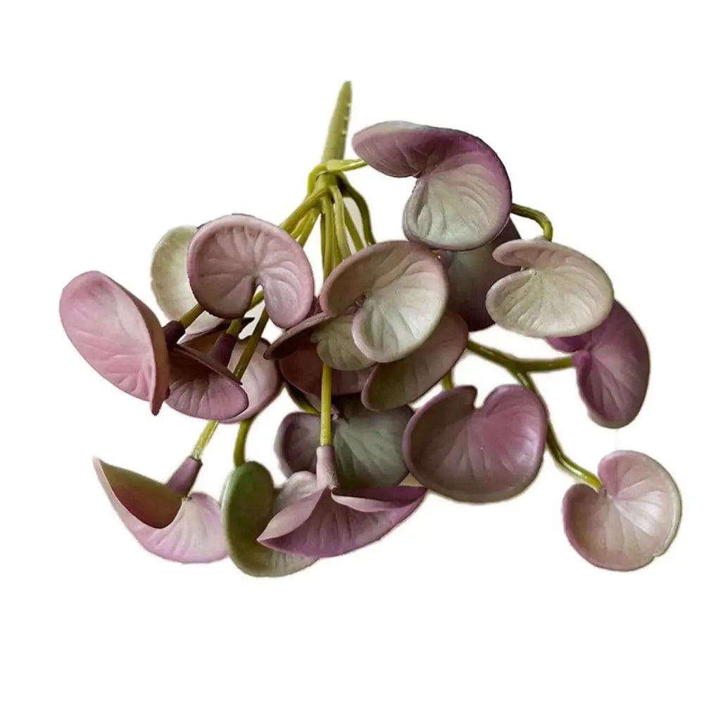 Soft Glue Artificial Plant EVA Green Faux Copper Coin Grass Garden Decoration Home Office Succulent Plants Leaves Home Office