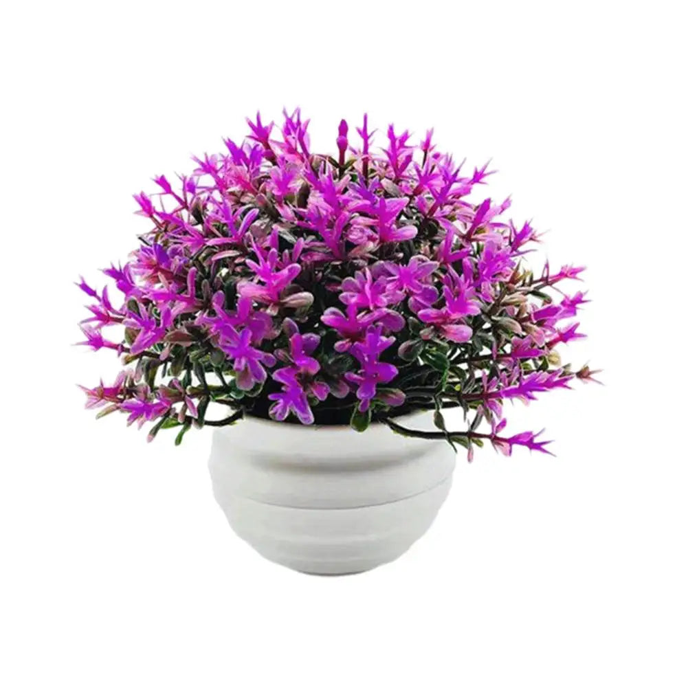 Artificial Plant Bonsai Desktop Small Face Plant Flower Pot Kitchen Bedroom Office Tabletop Decoration Potted Flower Ornament