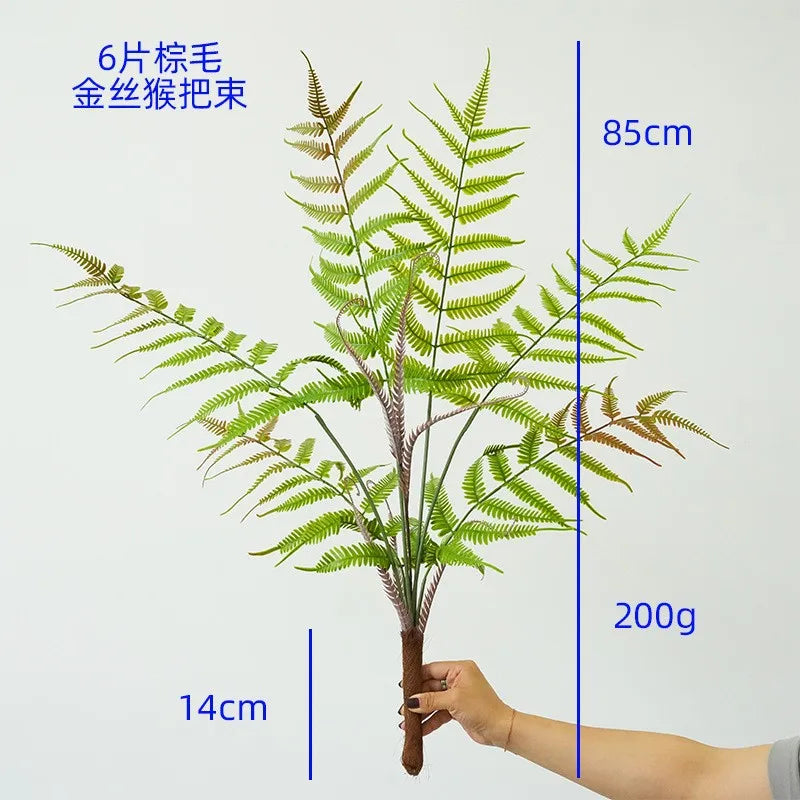 Large Bouquet Simulation Plants Soft Greenery Simulation Fern Plant Wall with Material Persian Grass Fake Plants Home Decor