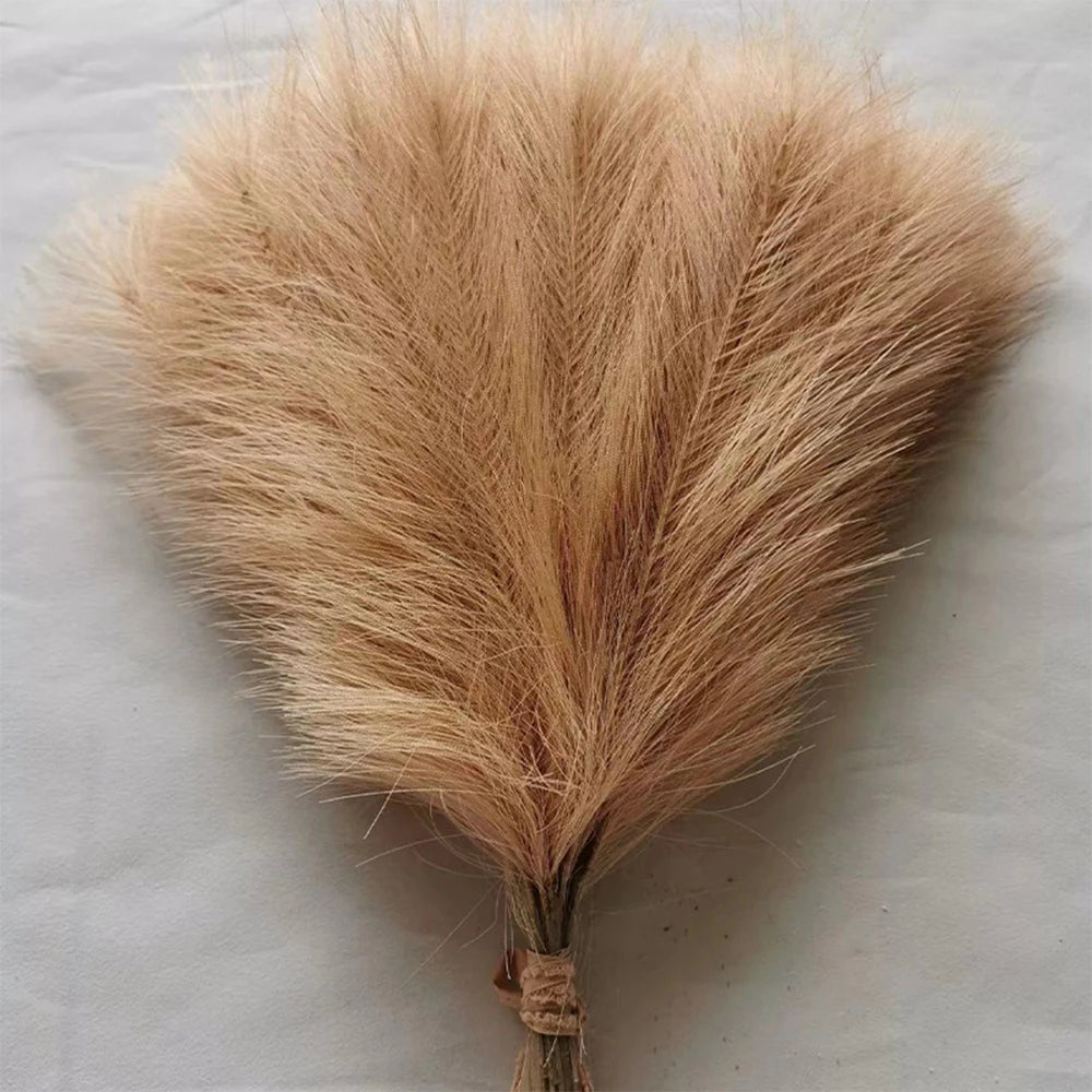 5/10/20PCS Fluffy Pampas Grass Boho Decor Artificial Flower Fake Plant Reed Simulated Party Wedding Home Decoration 42CM