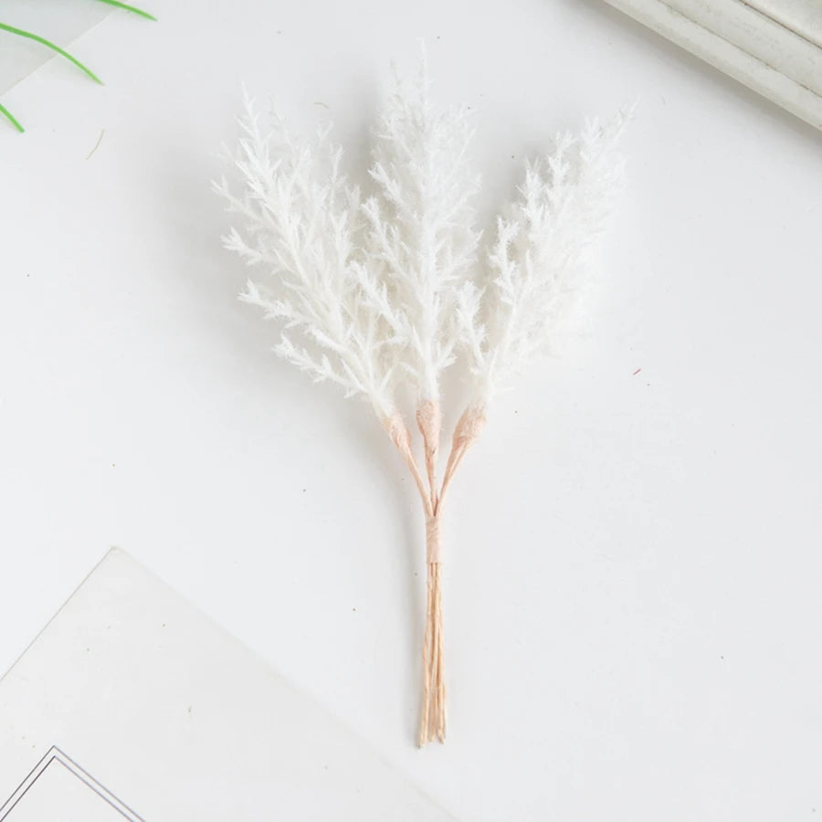Artificial Plants Autumn Golden Silvery Fake Branch For Festival Tree Wreath Home Accessories Wedding Archway Decor Scrapbook