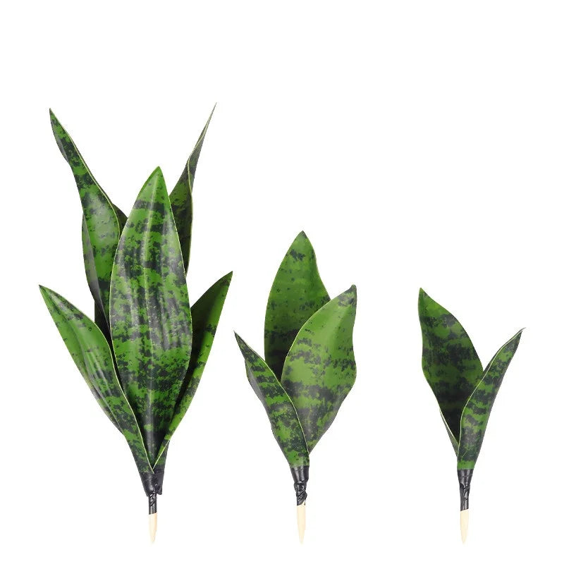 35CM Artificial Succulent Plants Tiger Orchid Indoor and Outdoor Aloe Vera Tropical Fake Leaves Room Desktop Party Home Decor