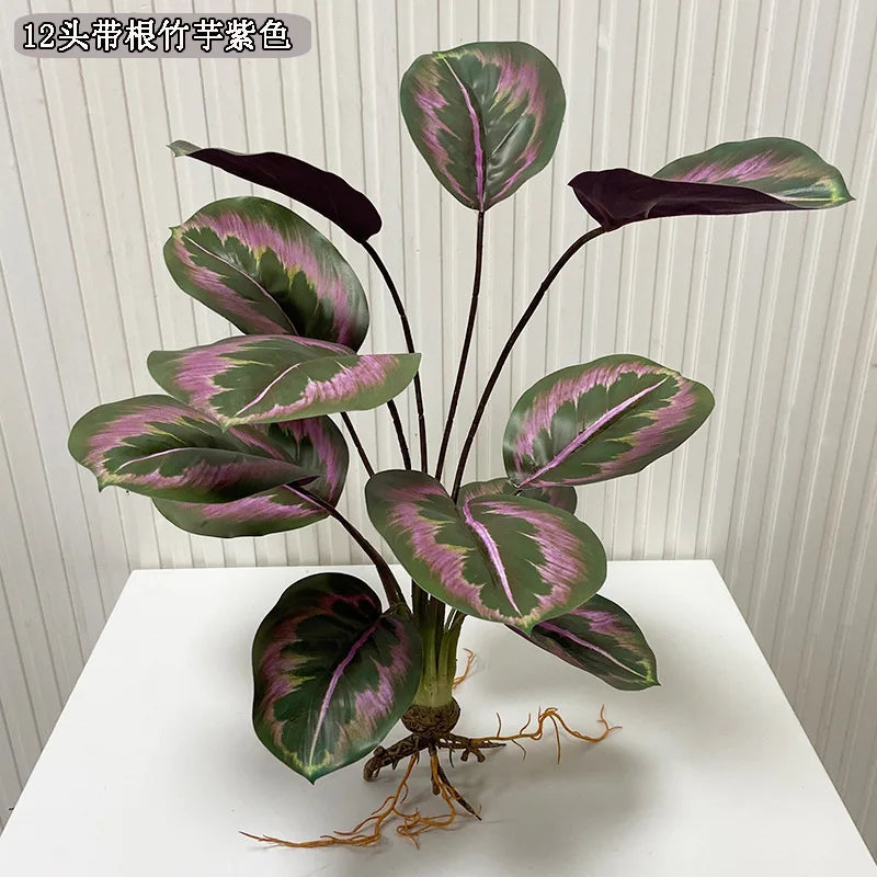 Artificial Flower Fake Plants Green Tree Bamboo Bonsai Outdoor Garden Wall Living Wedding Balcony Bedroom Leaves Home Decoration