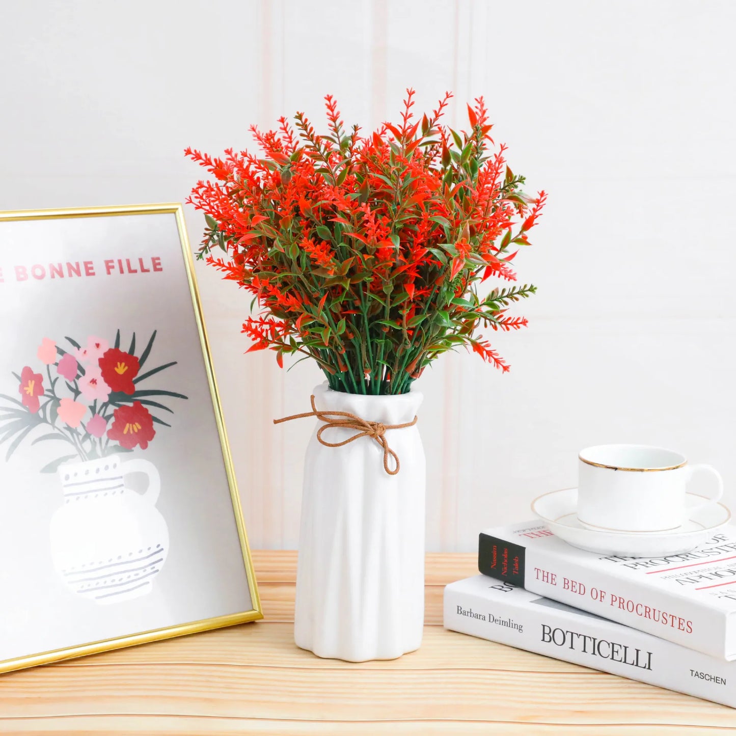 35cm 7 Fork Artificial Leaf Ear Lavender Wedding Home Decoration Wheat Ear Flower Project Artificial Flower Outdoor Decoration