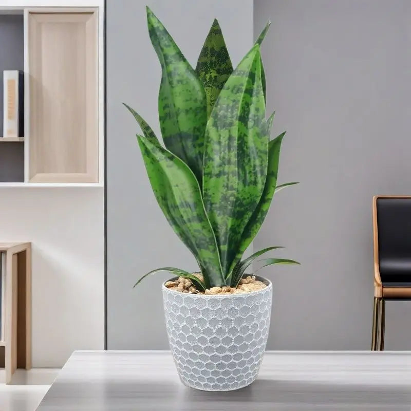 35CM Artificial Succulent Plants Tiger Orchid Indoor and Outdoor Aloe Vera Tropical Fake Leaves Room Desktop Party Home Decor