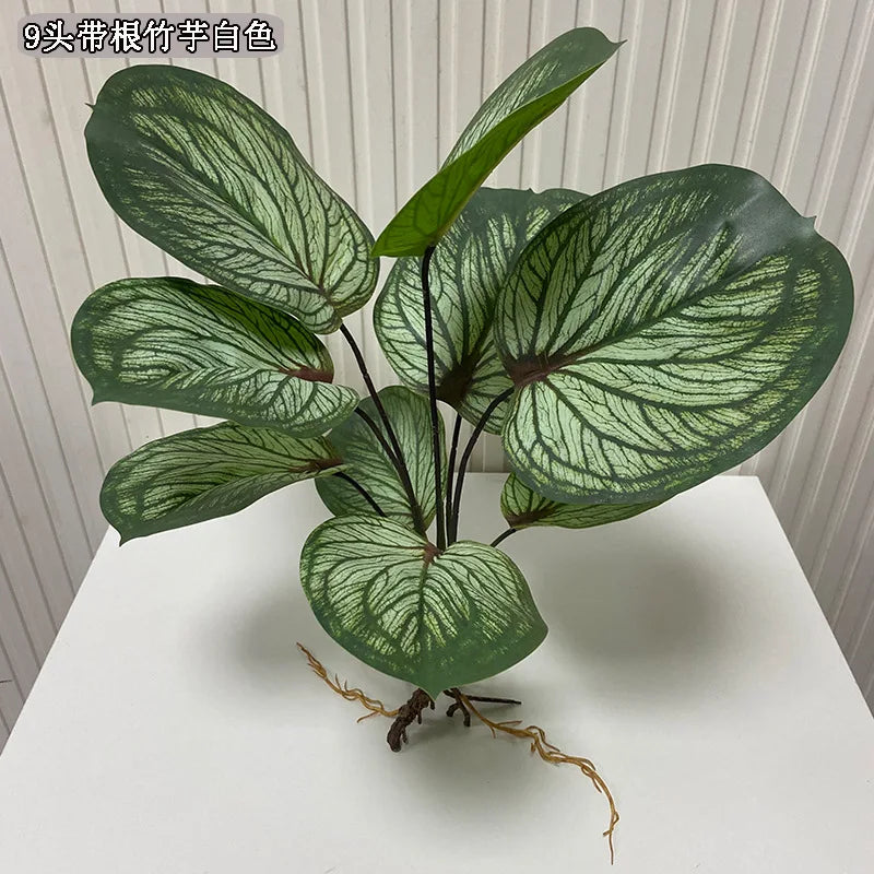 Artificial Flower Fake Plants Green Tree Bamboo Bonsai Outdoor Garden Wall Living Wedding Balcony Bedroom Leaves Home Decoration