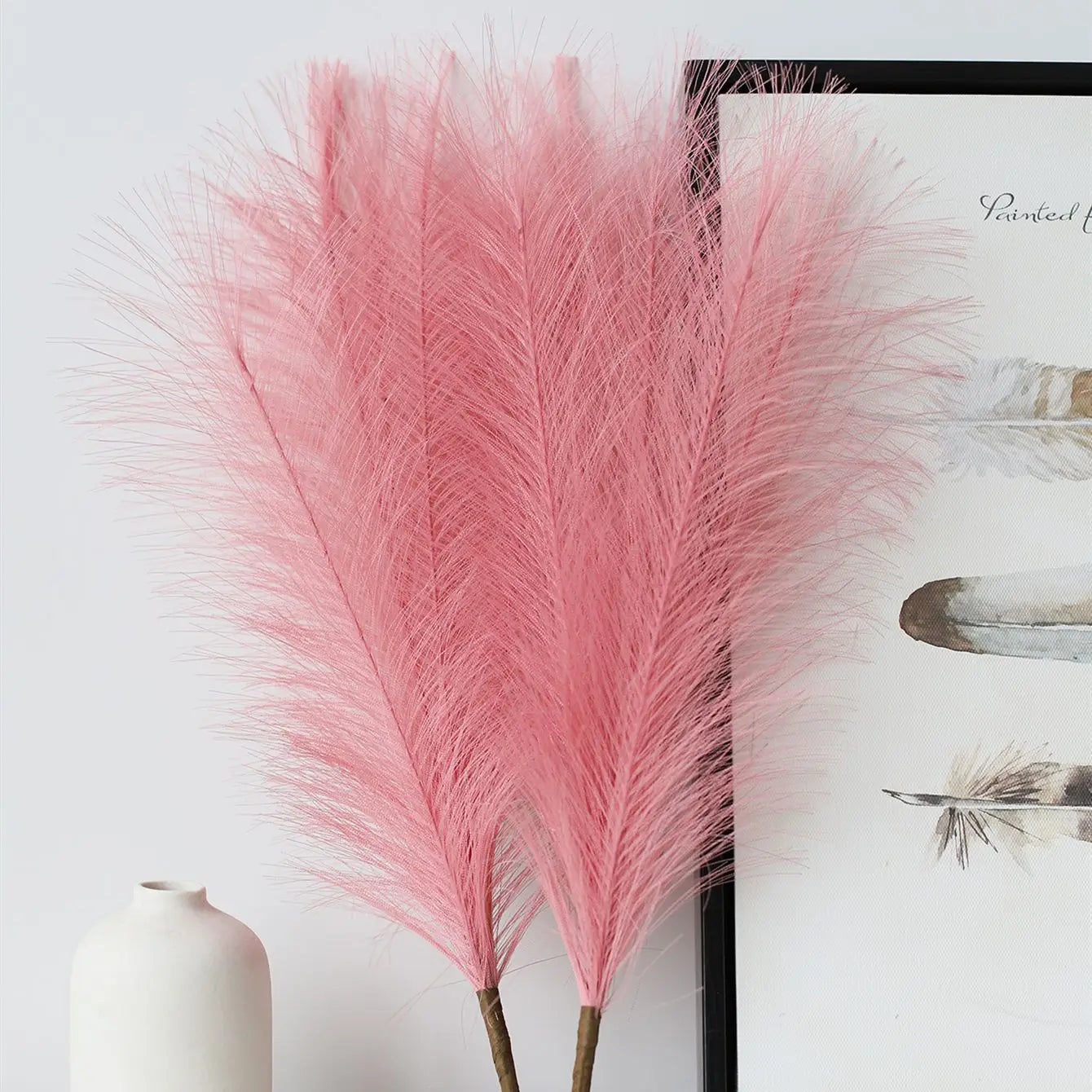 1/5/10/30pcs High Quality Bouquet pampas grass decoration 42cm Fluffy Pampas Grass Christmas Vase Decor Wedding Home Decor DIY