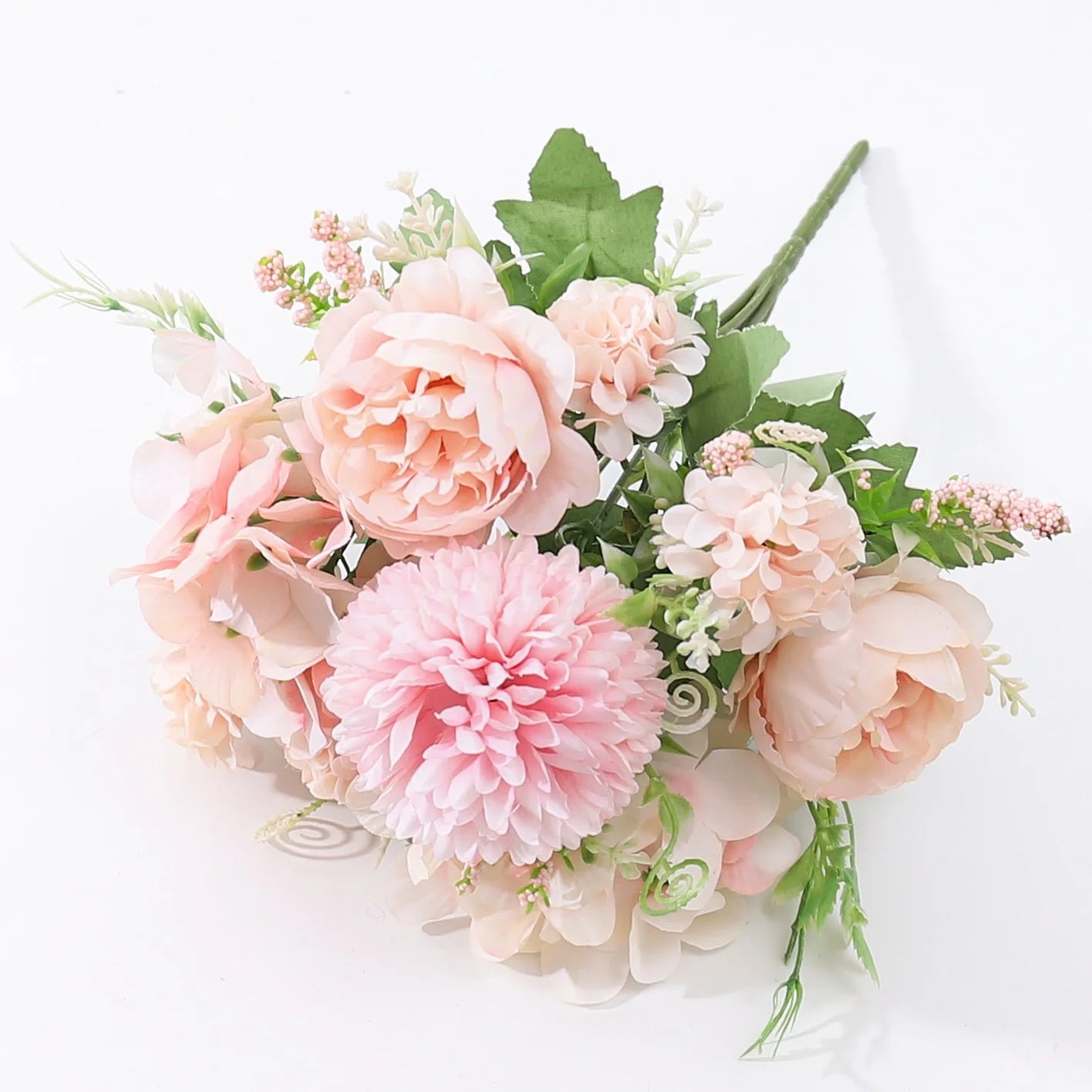 Beautiful Artificial Flowers Silk Peony For Vase Bride Bouquet Wedding Home Room Table Decoration Fake Floral Hydrangea Gifts