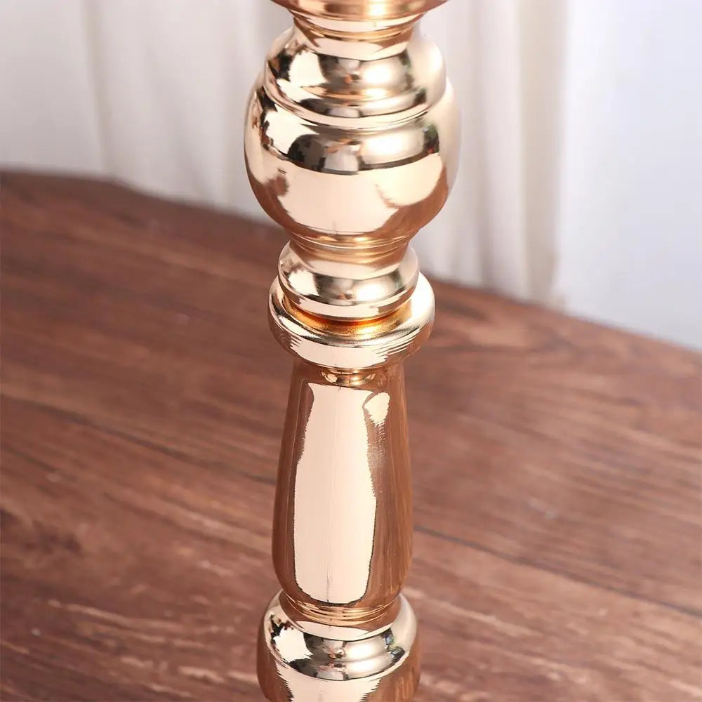 European Style Wrought Iron Gold Iron Vase FIower Art Anti-fall Wedding Photo Props Golden Simulated Flower Holders Table Decor