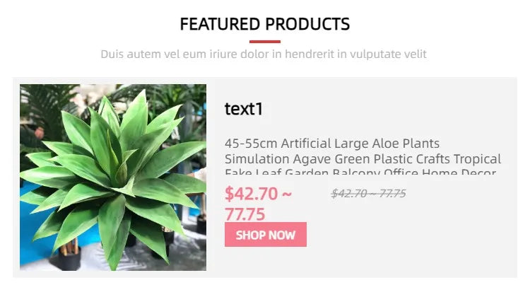 35CM Artificial Succulent Plants Tiger Orchid Indoor and Outdoor Aloe Vera Tropical Fake Leaves Room Desktop Party Home Decor