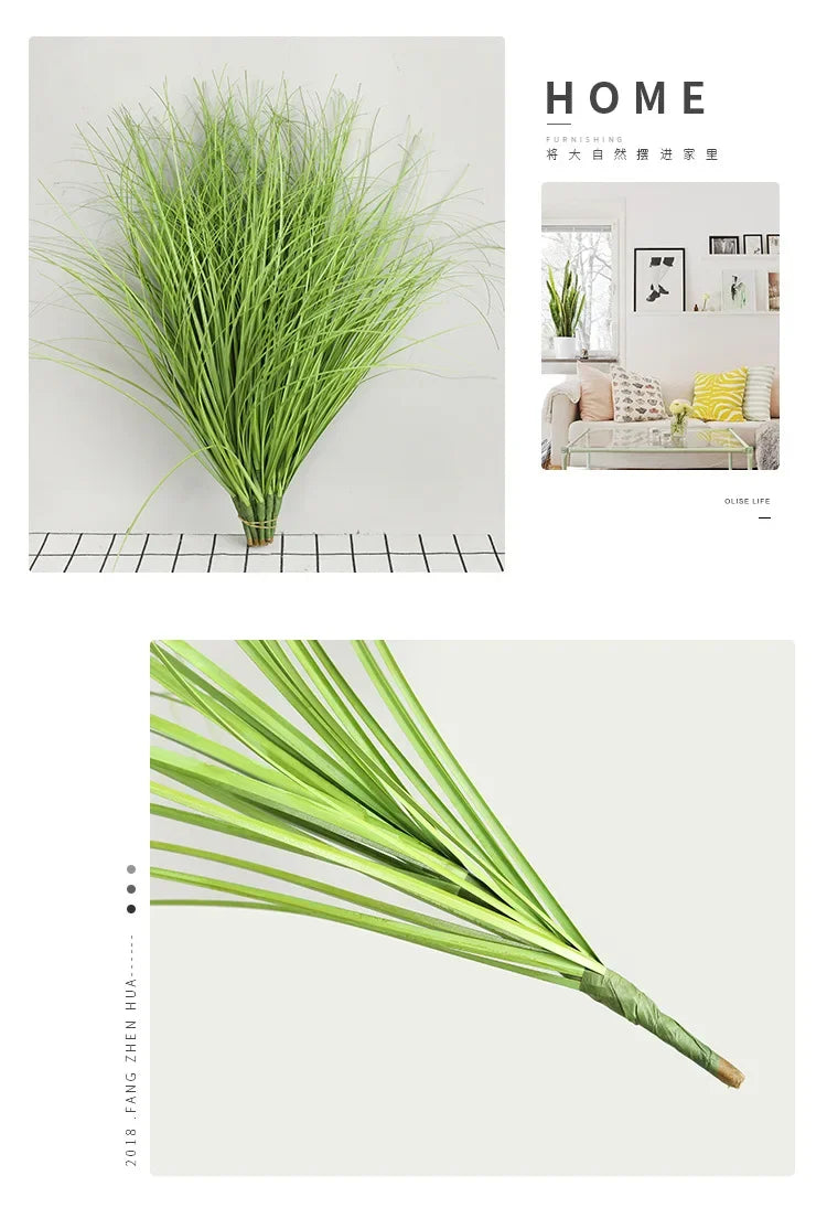 Artificial Grass Home Garden Decoration Fake Plant Miniature Simulation Scene Layout Onion Grass Home Decor  Artificial Plants