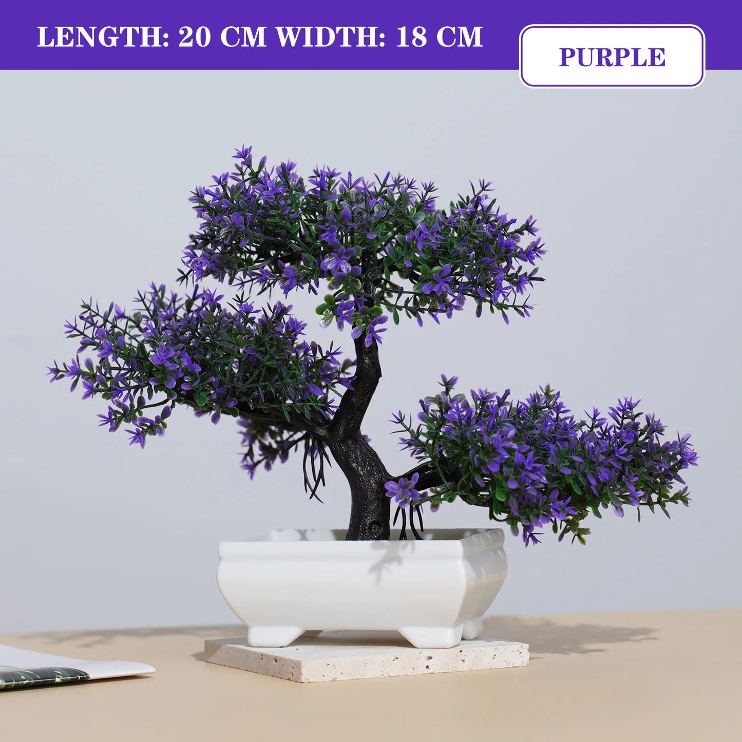 Artificial Plants Bonsai Fake Plant Flowers Potted Ornaments For Table Home Hotel Room  Decoration Garden Decor Small Tree Pot