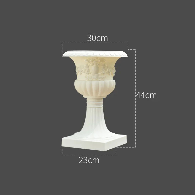 Golden Vase Wedding Birthday Christmas Festival Party Site Decoration Originality Retro Style European Plastic Flower Pot Vases