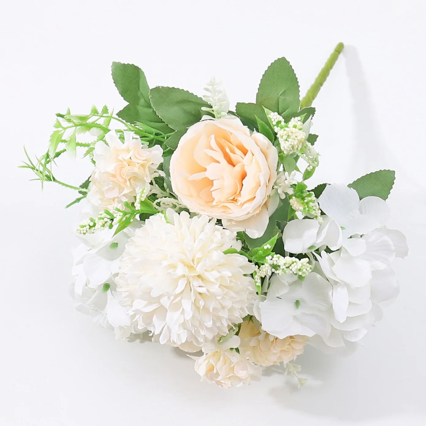 Beautiful Artificial Flowers Silk Peony For Vase Bride Bouquet Wedding Home Room Table Decoration Fake Floral Hydrangea Gifts