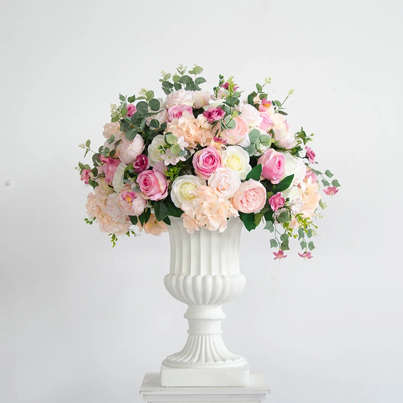 30/40/55cm artificial table decoration flower ball silk Roman flower pot wedding decoration guide road photography flower row