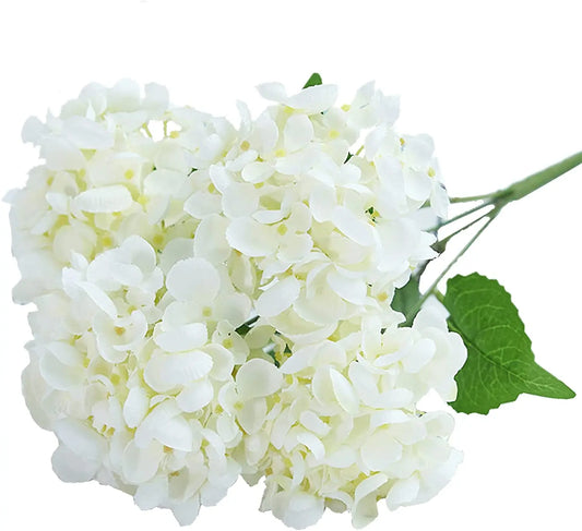 Hydrangea Silk Flowers Pink Hydrangea Artificial Flowers Fake Bouquet Flower Arrangements for Home Wedding Centerpieces Decor