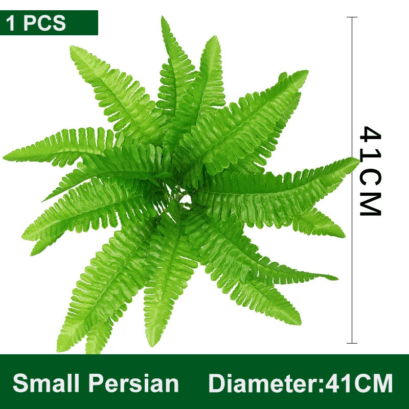 Artificial Fern plants wall decoration leaf accessories turtle back leaf Persian green plant wall accessories home decoration