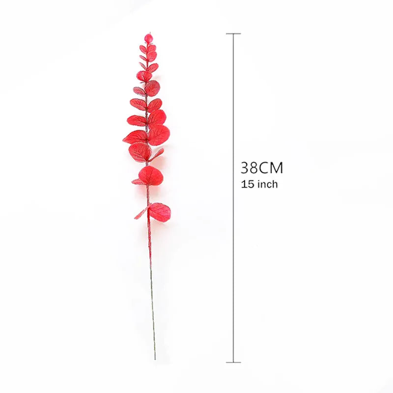 5/10/20pcs Artificial Eucalyptus Plant Artificial Eucalyptus Leaves For DIY Bouquet Wedding Office Decoration