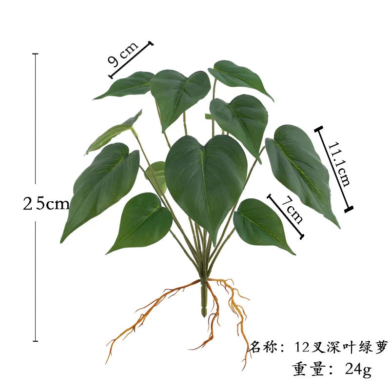 Fake Plants Simulated Leaf Plants for Wall Decoration and Landscaping Simulated Plants for Wall Hanging and Plant Backgrounds