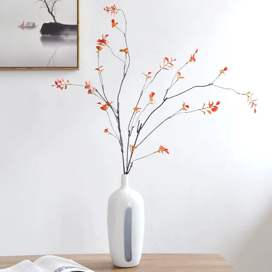 4 Fork Artificial Red Maple Leaf Flower wedding home decoration Autumn Simulation Maple Leaf Bedroom Living Room Decoration