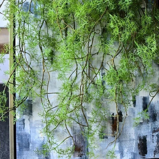 140 cm artificial plant black bone mango vine 1 piece 5 branches home wall hanging ivy green fake flower plant pine needles new