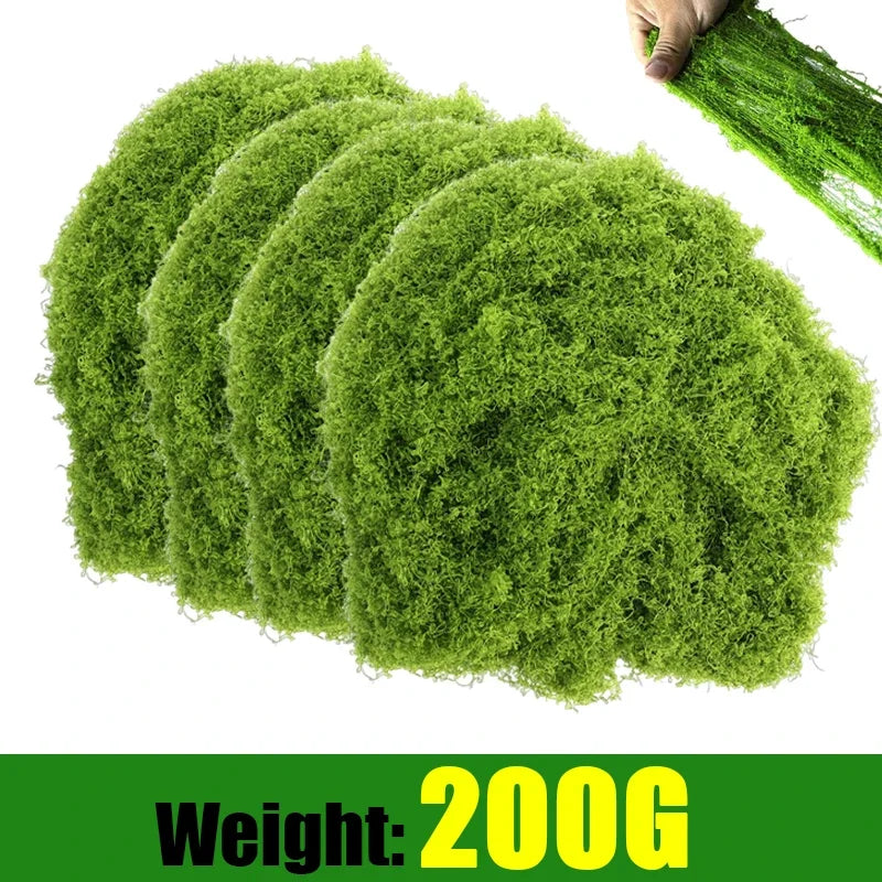 200/30g Eternal Life Moss Grass Artificial Green Plants Mini Landscape Fake Grass Garden Living Room Home Decoration DIY Crafts