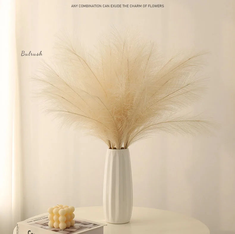 42cm Artificial Phragmites Pampas Grass Artificial Flowers 1/5/10/30pcs Home Decor Bedroom Room Decor Home Party Decoration