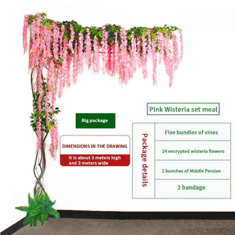 Artificial Green Plants Winding Vine, False Banyan Tree Branch, Indoor Decoration, Living Room, Family, Office, Wedding