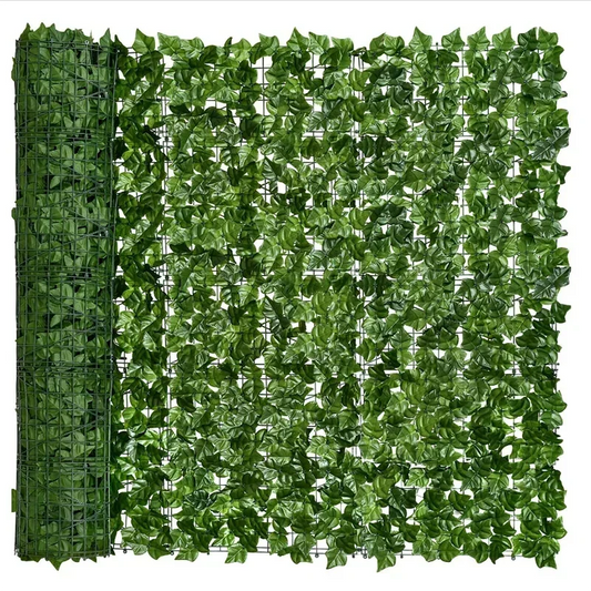 100X300cm Artificial Ivy Fence Plant Grass Wall Panel Faux Green Leaf Hedge Privacy  Screen Outdoor Home Garden Balcony Decor