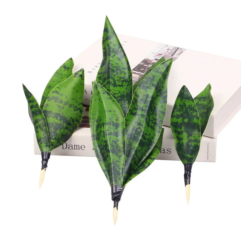 35CM Artificial Succulent Plants Tiger Orchid Indoor and Outdoor Aloe Vera Tropical Fake Leaves Room Desktop Party Home Decor