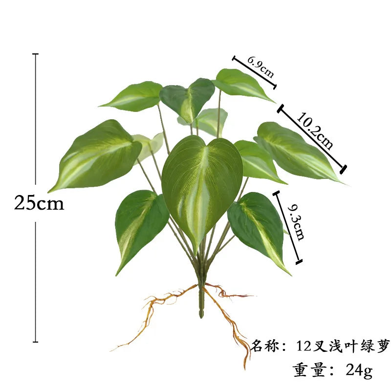 Fake Plants Simulated Leaf Plants for Wall Decoration and Landscaping Simulated Plants for Wall Hanging and Plant Backgrounds
