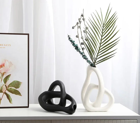 Heart-shaped ceramic vase Living Room Bedroom Dining Room Office Hotel Decoration Home decoration Flower arrangement