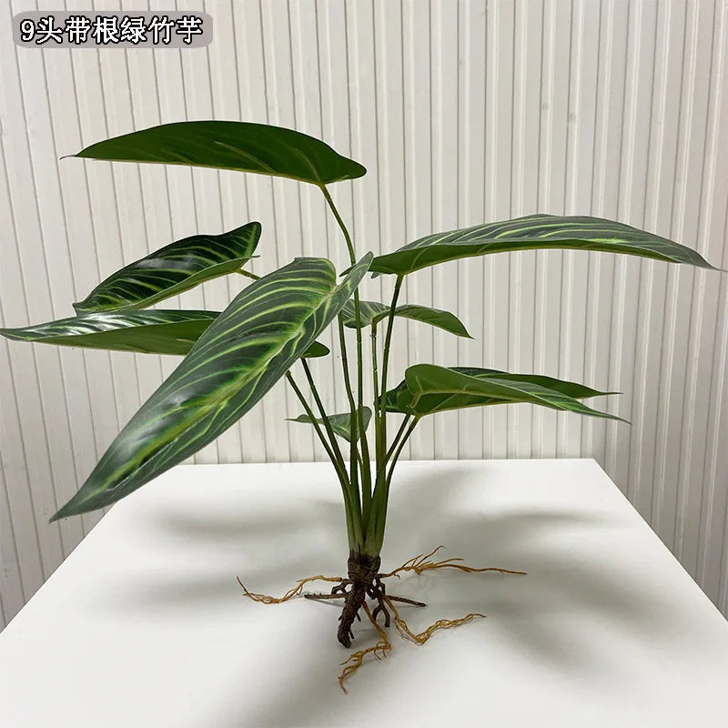 Artificial Flower Fake Plants Green Tree Bamboo Bonsai Outdoor Garden Wall Living Wedding Balcony Bedroom Leaves Home Decoration